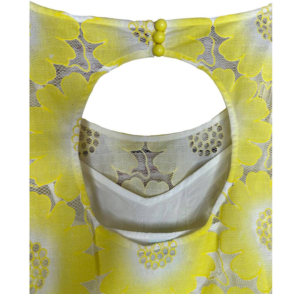 Tracy Reese Yellow Lace Midi Dress - Picture 7 of 10
